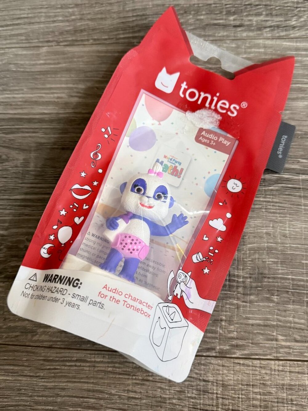 NIP Tonies Word Party Math Audio Play Character Figure for Toniebox Red New